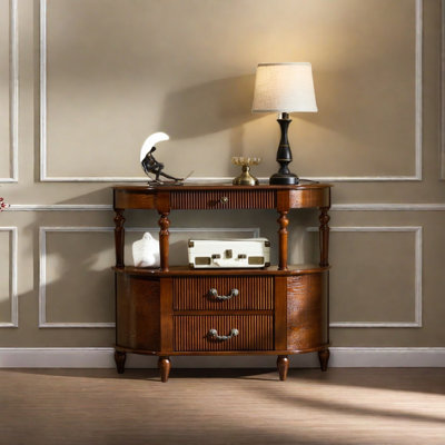 Retro Elegant Multifunctional Console Table