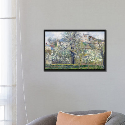 " The Vegetable Garden With Trees In Blossom, Spring, Pontoise, 1877 " by Camille Pissarro