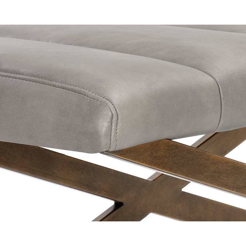 Kammi Upholstered Bench, Grey Performance