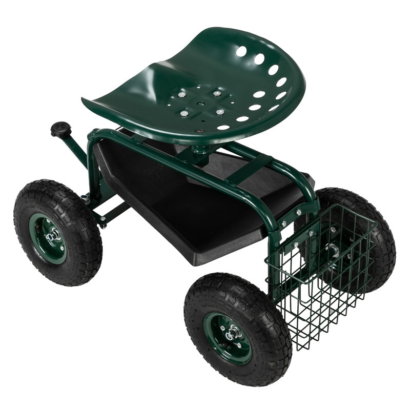 Short Handle Garden Seat Car