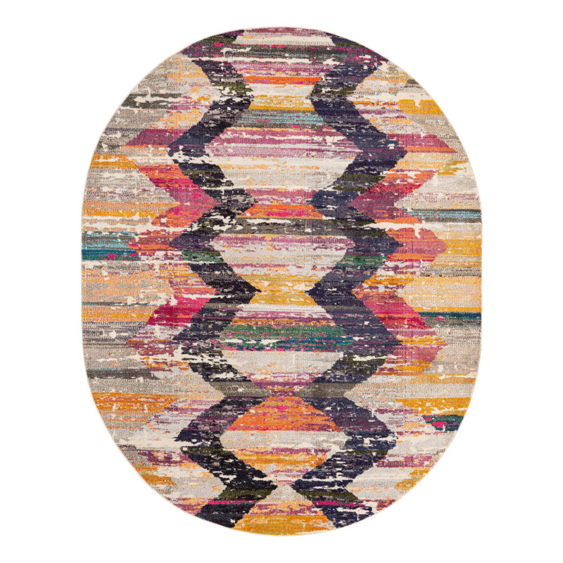 Washable Indoor Rug, Oval 7'10" x 10'