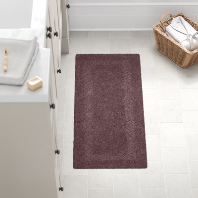 Tapis de bain en coton 60 po x 24 po Ragini - Tapis de bain lavables à la machine pour la salle de bain, la cuisine ou la salle de lavage