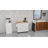 Kitchen Island on Wheels, Rolling Cart with Rubberwood Top, Spice Rack, Towel Rack and Drawers for Dining Room-456980986