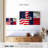 Borges US And Texas Flag-107719281