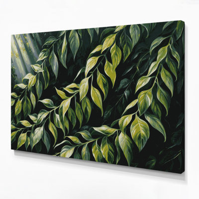 Art mural sur toile Botanical Philodendron