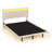 Velvet Floating Bed Frame with LED Lights-155810041-155810039