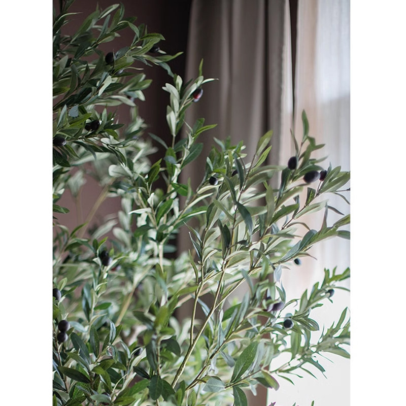 Simulation Olive Tree Green Plant Bonsai Large Plants Fake Pot Tree