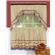 Cadey Geometric Swag Kitchen Curtain