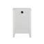 Table de chevet 3 tiroirs pour chambre à coucher - Design blanc élégant avec grand support de rangement