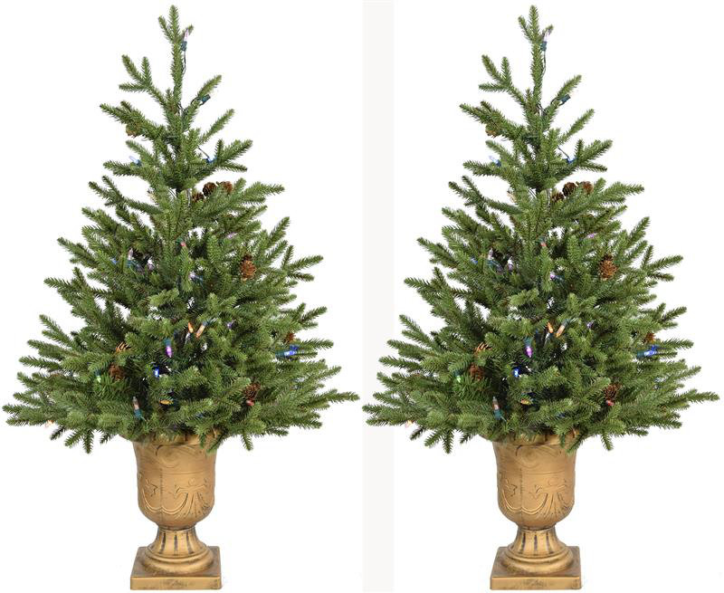 Carmel Pine 48' H Lighted Artificial Fir Christmas Tree