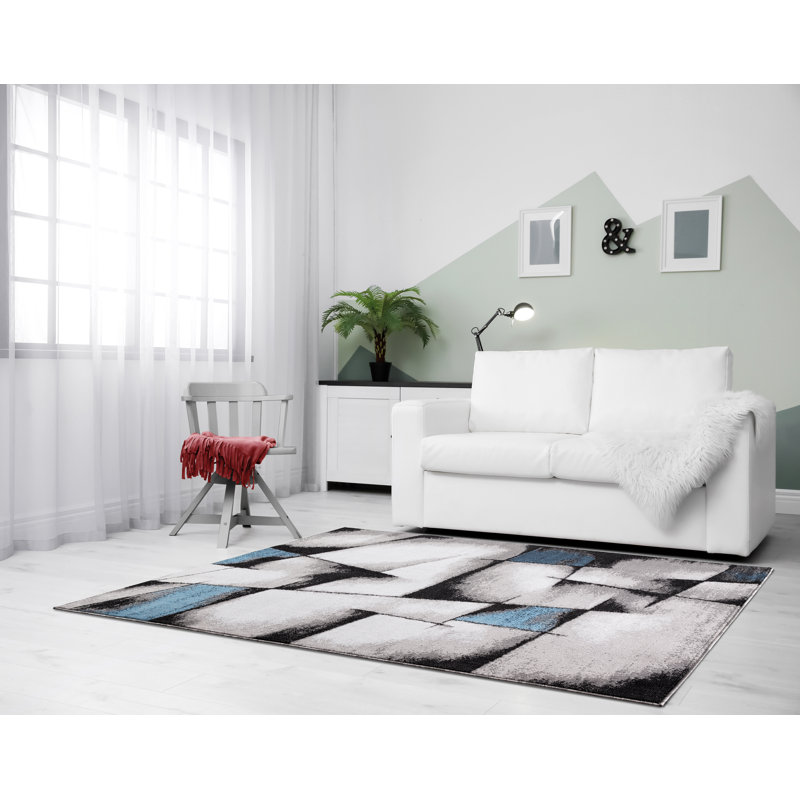 Tapis gris Chapp, Rectangle 7 pi 10 po x 10 pi 6 po
