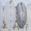 Lustre en cristal Feather