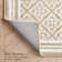 Isla Machine Woven Synthetic Geometric Area Rug In Beige/White