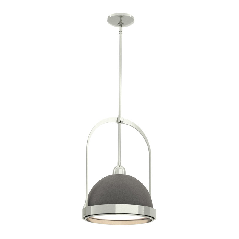 Atlas 1 - Light Single Dome Pendant, Natural Iron, Sterling