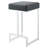 Black And Chrome Upholstered Counter Height Stool-1156516532