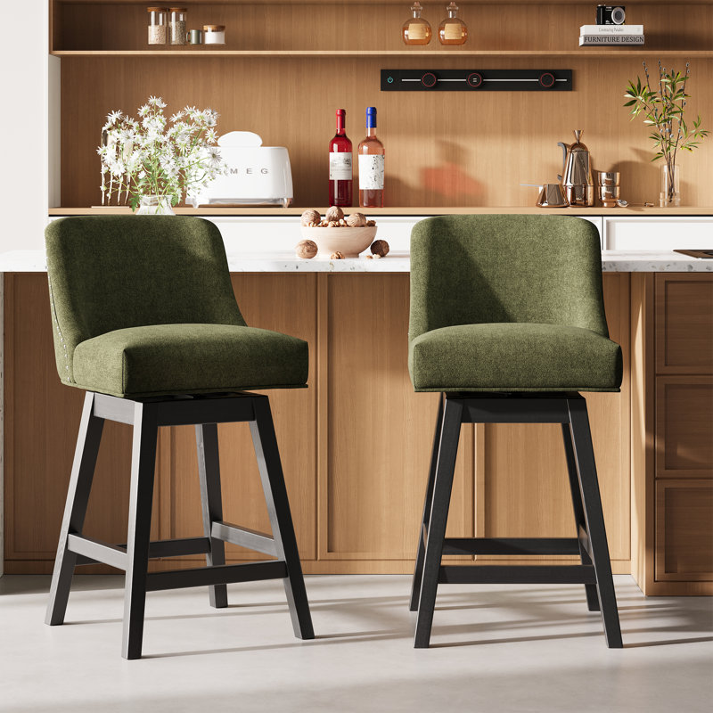 Swivel Counter Stool, Green
