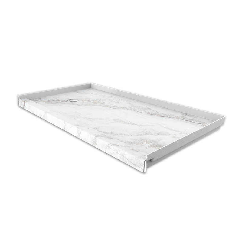 Base de douche FlexStone® l 60 po x P 32 po avec drain à gauche Calypso, Calypso