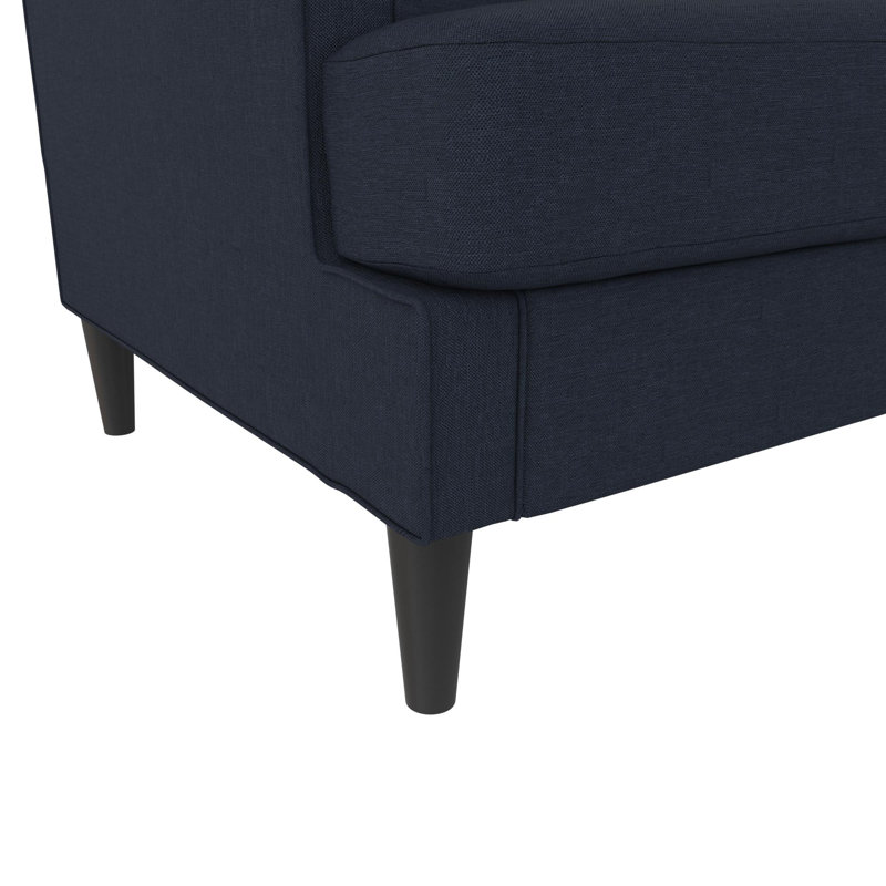 Aklima 3 Seater Linen Sofa, Blue