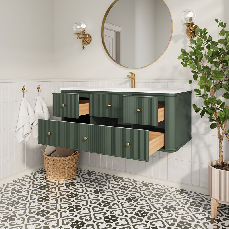 48" single Bathroom Vanity with Acrylic Top
