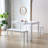 Davron 45.3" Modern Farmhouse Rectangular Wooden Dining Table-1773948113