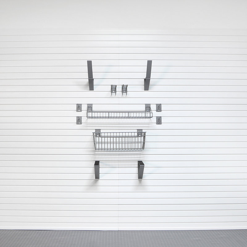 Steel Slatwall Accessory Kit 12 Piece Set