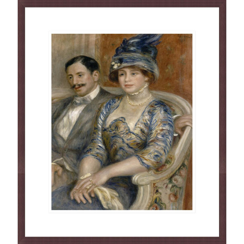 M. et Mme Gaston Bernheim de Villers (Pierre et Auguste Renoir) par Pierre-Auguste Renoir, H 20,75 po x l 17,75 po