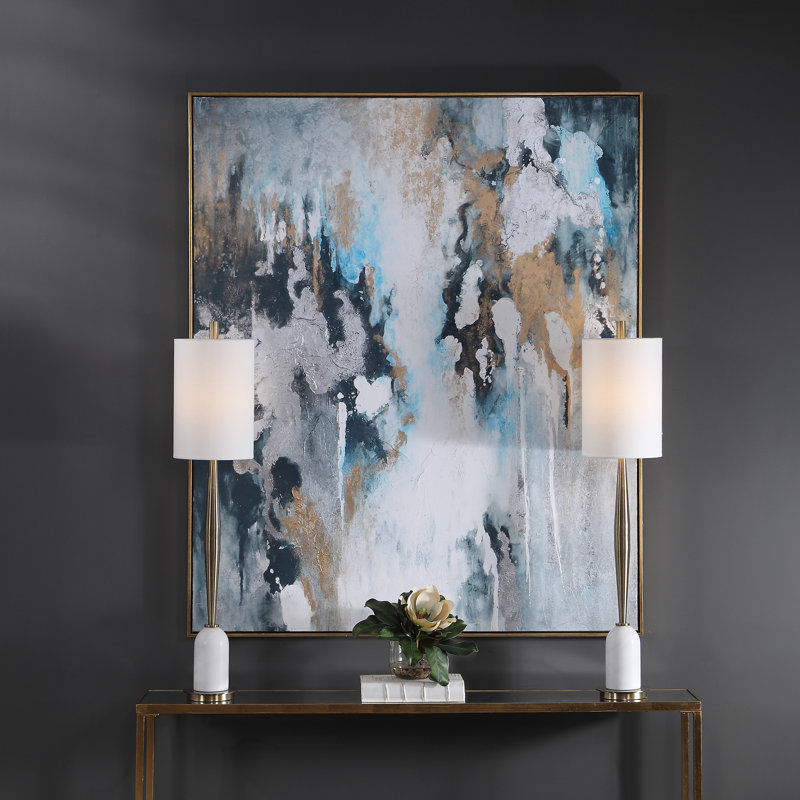« oragey mers », peinture sur toile encadrée