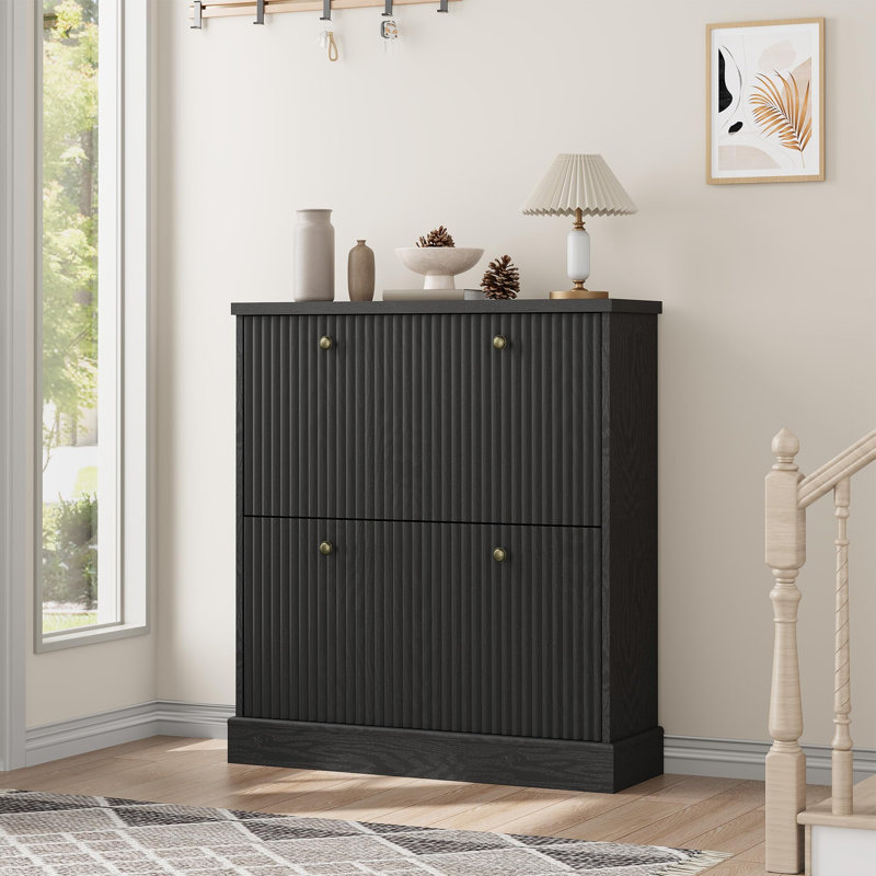 12 Pair Flip Down Shoe Storage