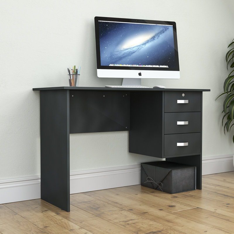 Muskoka Solid Wood Writing Desk, Black