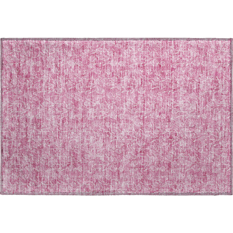 Premium Machine Washable Prisco Blush Rug, Rectangle 1'8" x 2'6"