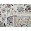 Tapis blanc en laine et en soie noué à la main 10 pi 2 po x 10 pi 2 po E86A6CF9E35E40DE9EBEB43B0FD9AD09