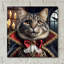 «Count Cat Dracula» par Rey Klimt, art mural en verre acrylique-285446313