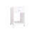Modern Nightstand with Drawer and Open Shelf, Scalloped Edge Bedside Table for Bedroom-123100179