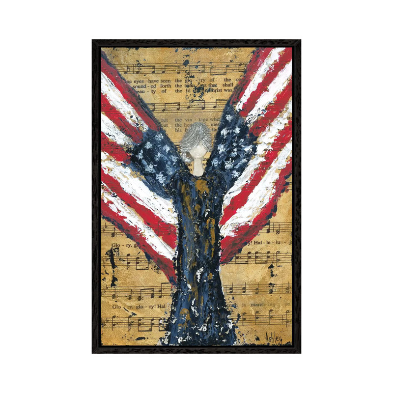 Battle Hymn 1 Piece Wall Art on Canvas, 66.04 cm H x 45.72 cm W, Black Framed
