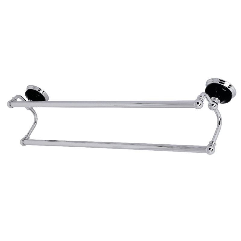 Barre à serviettes murale 24 po water onyx, Chrome poli