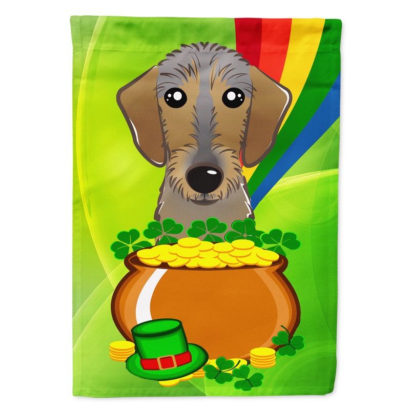 Drapeau de jardin Arella St. Patrick's, Teckel 2