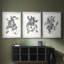 «Growing Leaves IV», impression encadrée sur mesure de qualité supérieure - 3 pièces-806555152-806555165