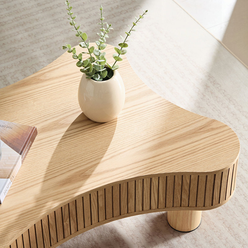 Table basse tambour Modern, Naturel