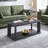 COTEL Coffee Table For Living Room, Modern 2-tier Tea Table With Storage Shelf, Rectangular Center Coffee Table For Home Office, Bedroom, Apartment, 47.3 X 22x 19.3 Inches-1018612790