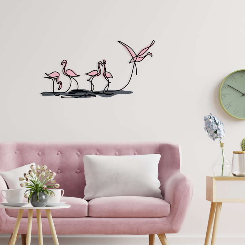 Nykeemah Elegant Hand-Painted Decorative Metal Wall Accessory, 39.4 x 13.8 x 2.0 inches | Durable 100% Metal, Thickness: 0.06 inches | Unique Design with Wall Mounting Capability, Perfect for Home Decor & Art Display