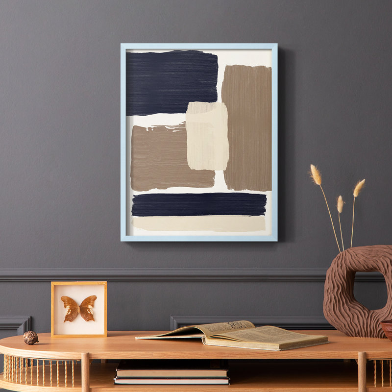 Reproduction encadrée Crosby Sands - bois massif, Brun, H 14 po x l 11 po