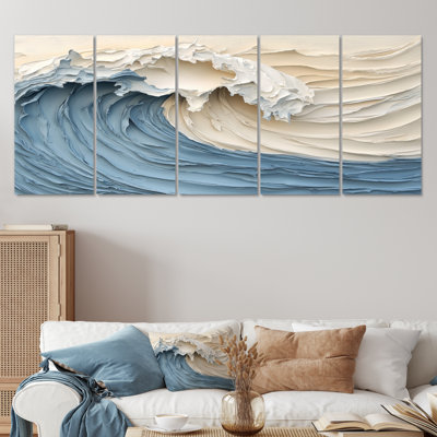 Clareen - Coastal Waves Canvas Art Set