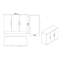 Burbon 4 Piece Rectangular Writing Desk Office Set-1806068068