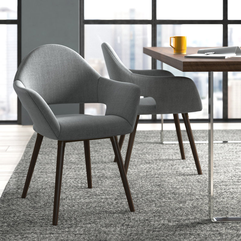 Chaise rembourrée Bastiano, gris