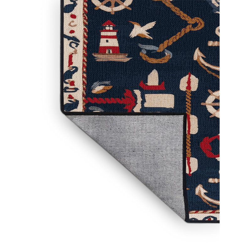  Tapis lavable Coastal, Carré 5 pi
