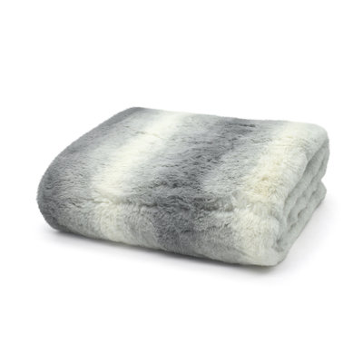 Bulmer Super Soft Faux Animal Touch Snug Blanket Throw