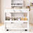 Foldable Dining Table With Storage Shelf And Side Hooks-2135956882