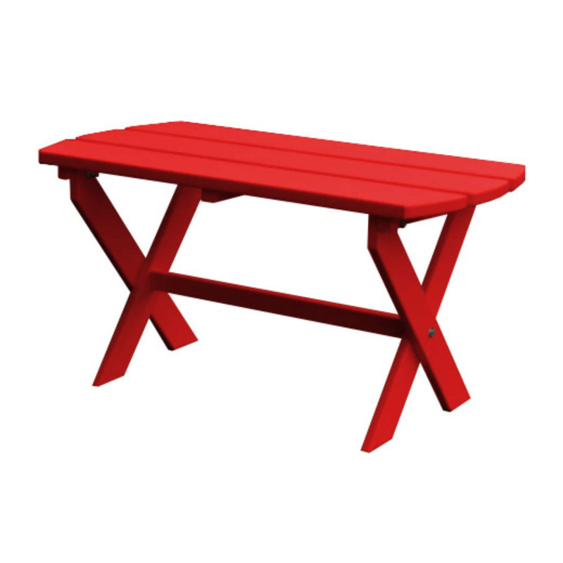 Table d'extérieur ovale en composite Keystone Amish Co., rouge vif, Rouge vif