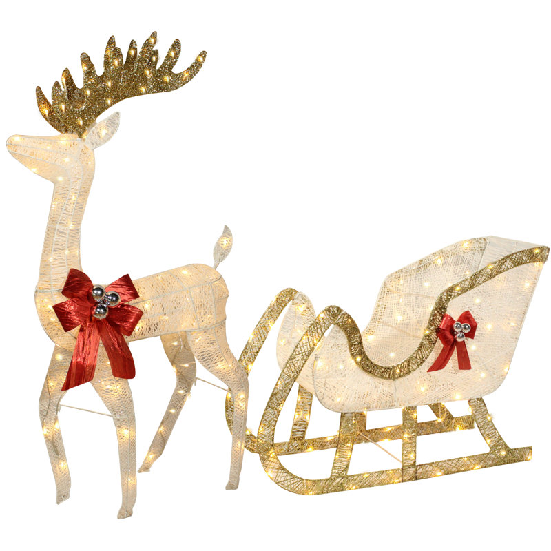 Deer Pulling A Cart