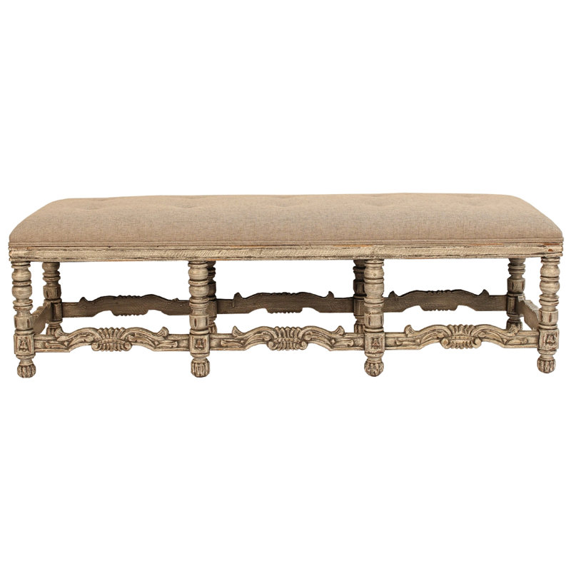 Finisterra Cotton Blend Upholstered Bench
